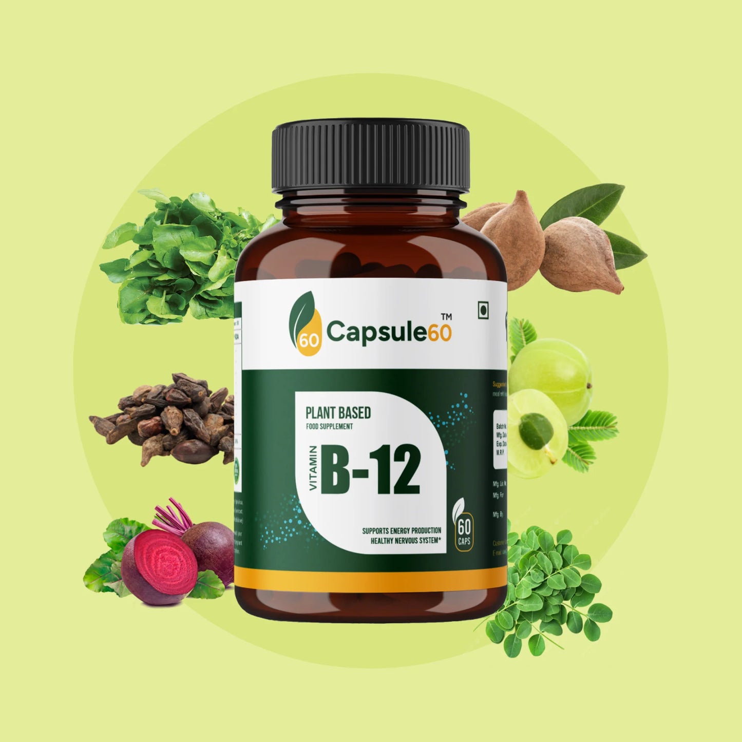 Plant-Based Vitamin B12 Capsules