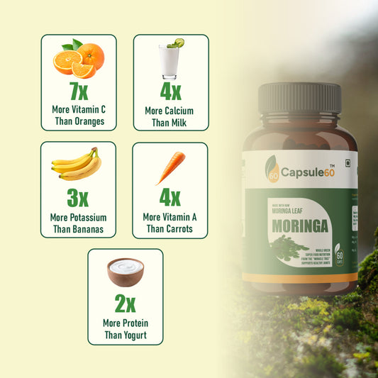 Moringa Capsules – Organic Energy & Immunity Booster