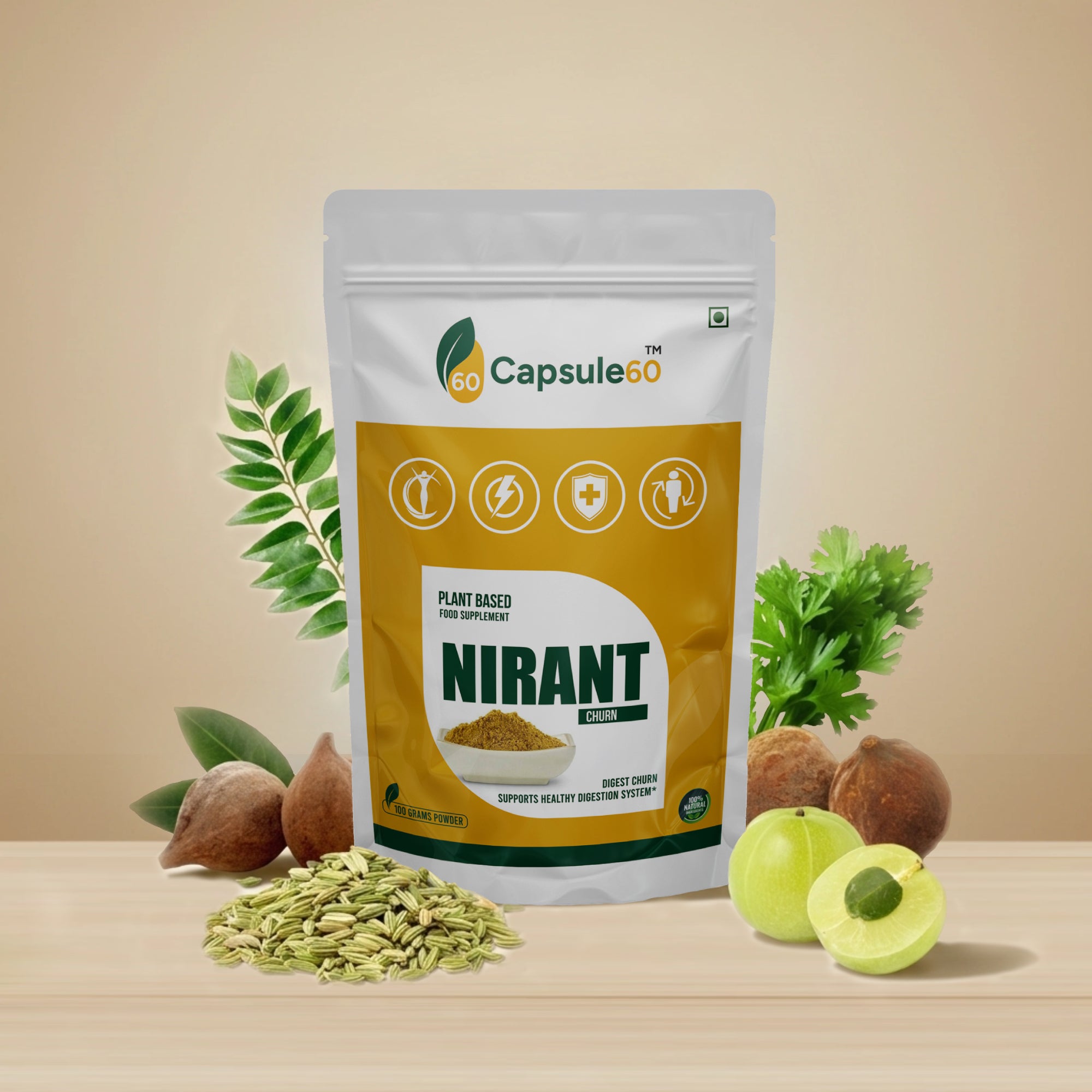 Nirant Churn – Ayurvedic Digestive & Weight Support Powder