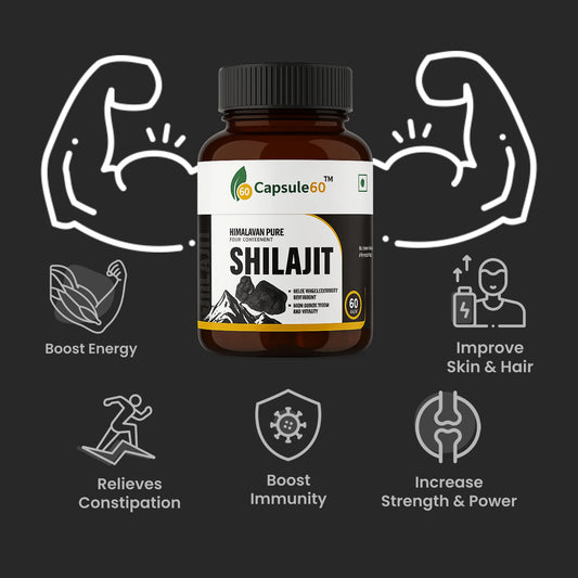 Shilajit Capsules for Strength & Power – Pure Himalayan Extract