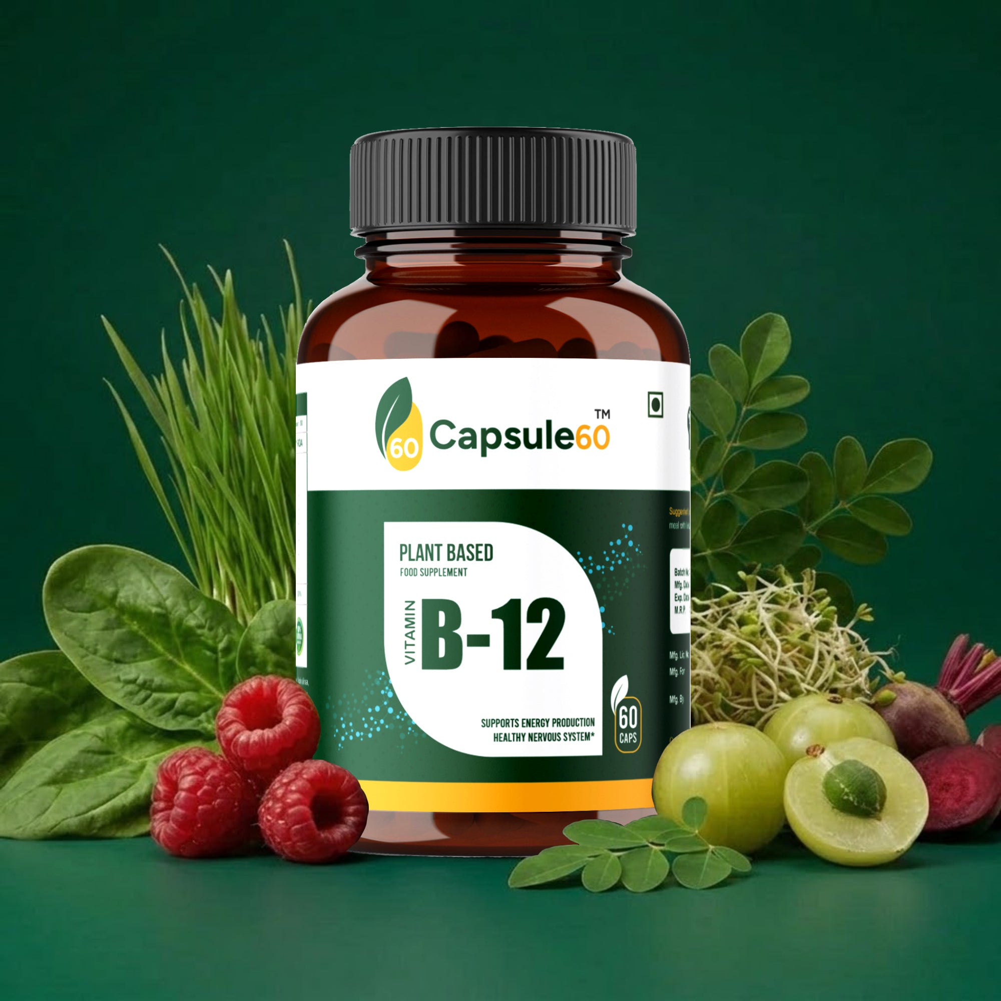 Plant-Based Vitamin B12 Capsules