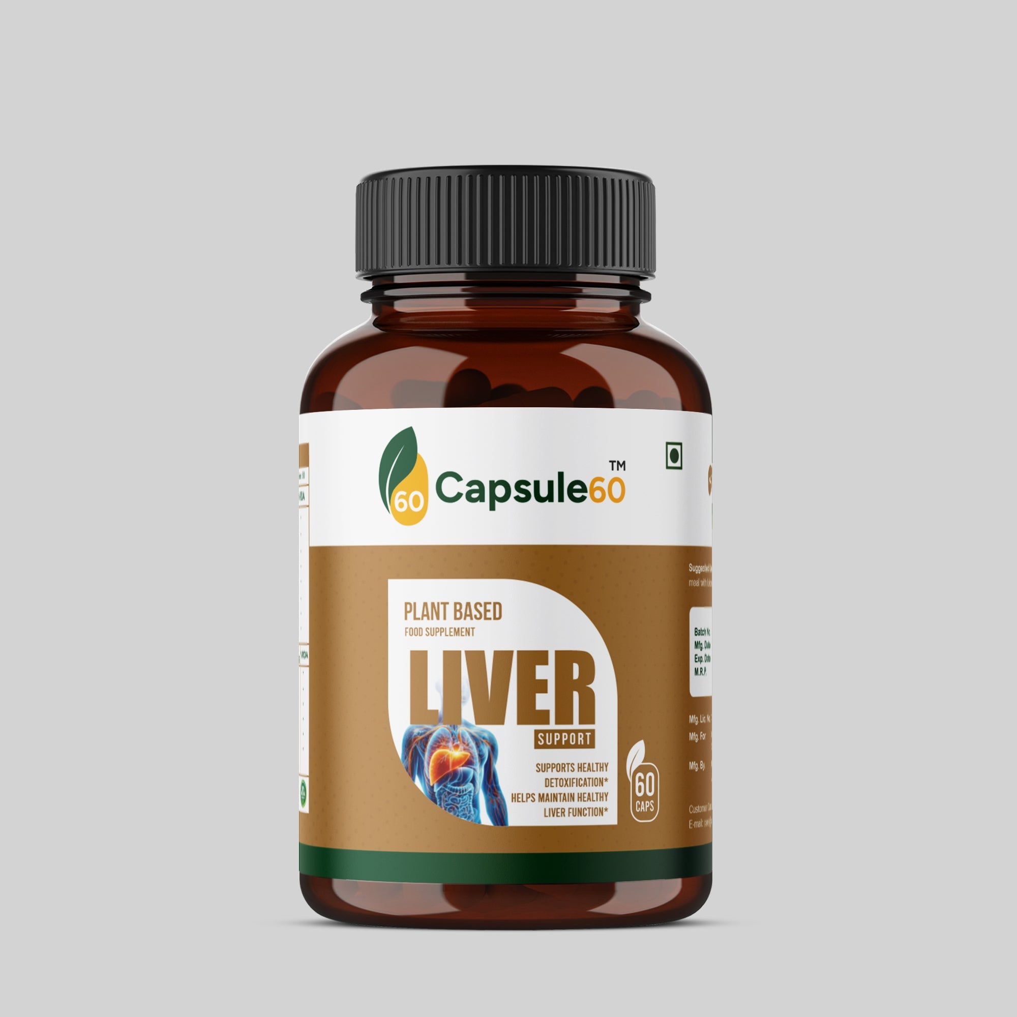 लिवर सपोर्ट कैप्सूल - प्राकृतिक डिटॉक्स और लिवर स्वास्थ्य फॉर्मूला