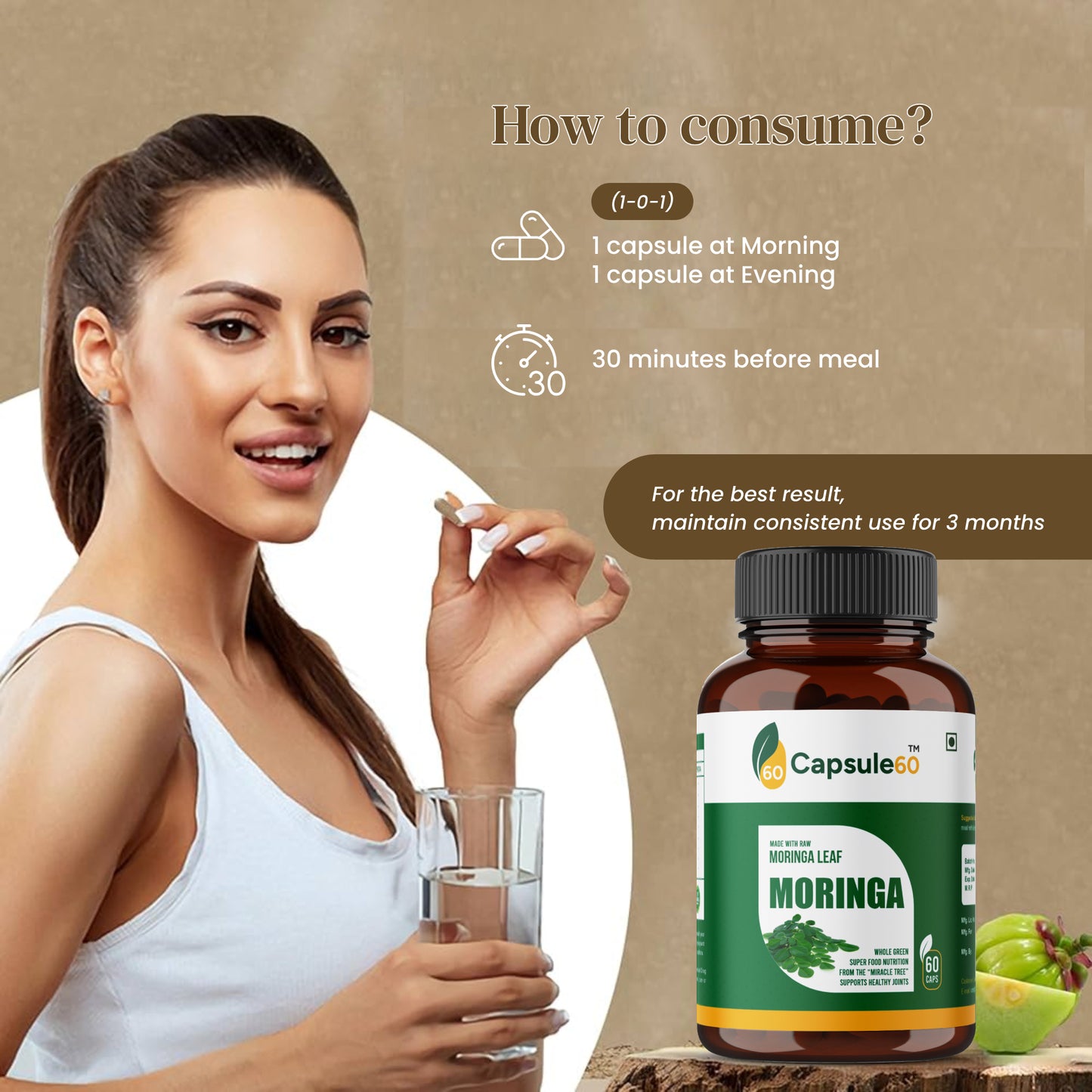 Moringa Capsules – Organic Energy & Immunity Booster