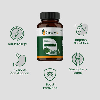 Moringa Capsules – Organic Energy & Immunity Booster