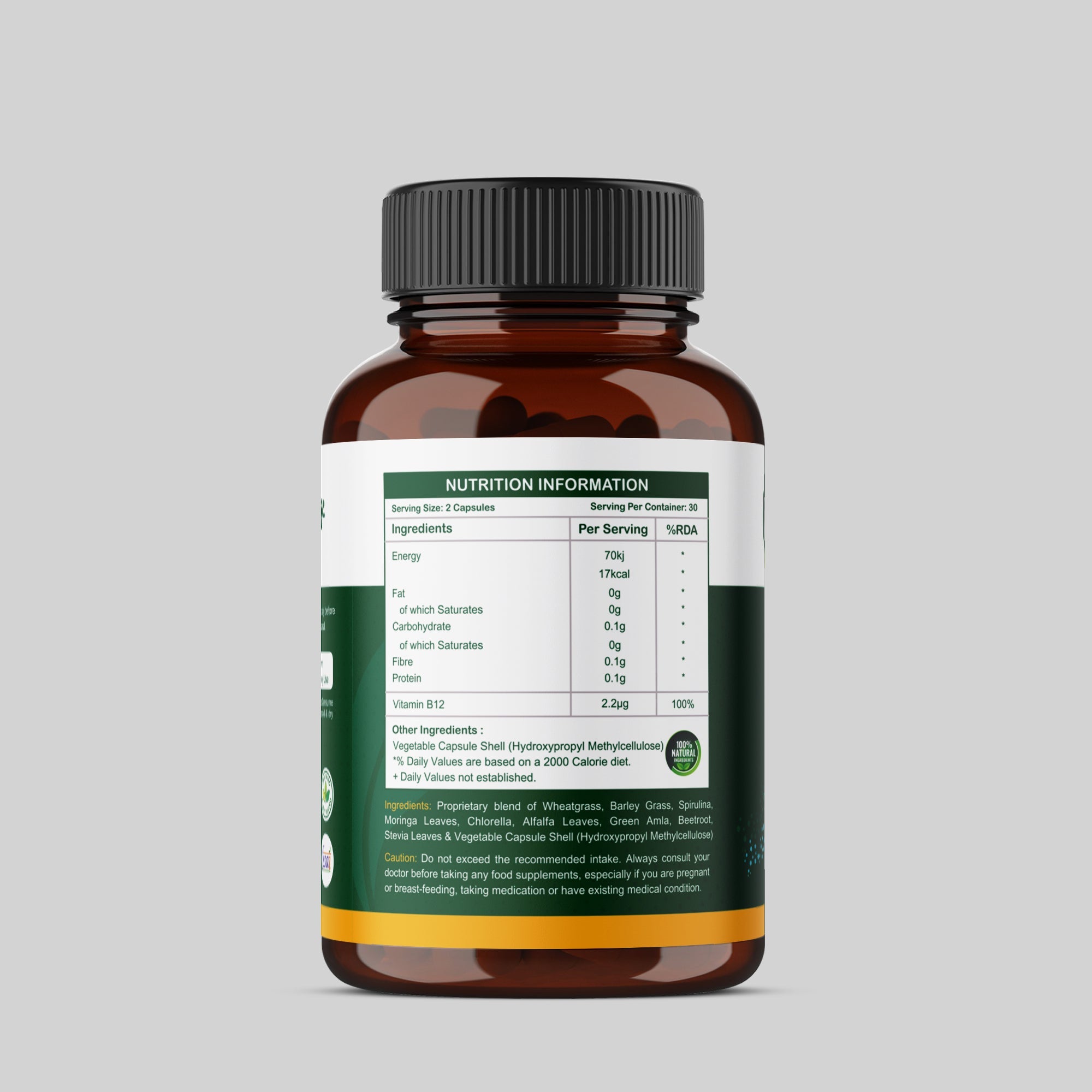 Vitamin B12 Combo – Plant-Based Capsules + Powder for Energy & Immunity